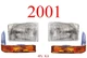 01 Ford Super Duty 4Pc Head & Park Light Kit F250 F350 F450 01 Ford Super Duty 4Pc Head & Park Light Kit F250 F350 F450