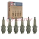 6 pc Champion Copper Plus Spark Plugs for 1939 Fargo FH1 Pickup Ignition lt