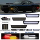 For 2008-2014 Dodge Challenger Dynamic Front Rear Bumper LED Side Marker Lights