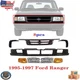 For 1995-1997 Ford Ranger Front Black Grille Molding Header Panel Headlight Kit