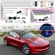 10 in 1 RGB LED Neon Interior Strip Light Ambient Lights Kits For Tesla 3 X Y S