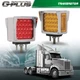 2Pcs Square 52 LED Dual Face Stud Mount Pedestal Fender Turn Signal Marker Light 2Pcs Square 52 LED Dual Face Stud Mount Pedestal Fender Turn Signal Marker Light