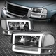 For 99-07 GMC Sierra Yukon XL Switchback LED DRL Headlight+Bumper Signal Lamps