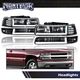 Fit For 99-02 Chevy Silverado 00-06 Tahoe LED DRL Bar Headlights + Bumper Lamps