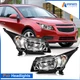Black Left Right Halogen Headlight Assembly For Chevy Chevrolet Cruze 2011-2015