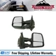 Trail Ridge Tow Mirror Manual Telescoping Textured Black Pair for Ford F150 New