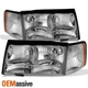 Fit 1997 1998 1999 Cadillac Deville Headlights & Parking Corner Lights LH + RH