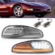 Sequential LED Turn Signal Lights Corner Lamp Clear For 97-04 Chevy Corvette C5