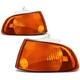 Fit 92-95 Honda Civic Ej1 Ej2 Eg3 Yellow Crystal Clear Corner Reflector Lights