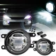 2006 Scion XA Pair of Clear Lens LED Lamp Fog Light Fit Quality Replacement T1