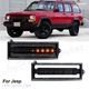 2PCS DRL Dynamic LED Turn Signal Light For 1984-1996 Jeep Cherokee XJ Clear Lens