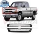 New Front Grille Gray with Chrome Center Bar For 2003-2007 Chevrolet Silverado