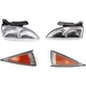 Headlight Kit For 1995-1999 Chevrolet Cavalier Driver and Passenger Side