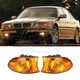 L+R Amber Indicator Corner Light Housing【No Bulb】For BMW 7-Series E38 1995~2001