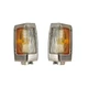 Front Side Marker Lights Reflectors Pair Set for 90-97 Nissan Pickup