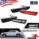 For Dodge Challenger 2008-2014 Smoked LED Front + Rear Side Bumper Marker Lights