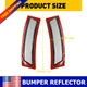 CLEAR Side Bumper Marker Reflector Lights Lamp For 12-15 BMW F30 3-Series Base