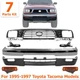 Bumper Chrome Steel Kit + Grille + Signal Lights For 1995 - 1997 Toyota Tacoma