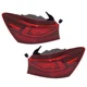 Tail Light Set For 2019-2021 Kia Forte Left and Right Outer Red Lens LED