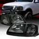Fit Ford 1997-2003 F150 1997-2002 Expedition Smoke Headlights+Corner Signal Lamp