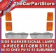 Park Turn Signal Lamps Upper Lower Side Corner Marker Lights Set for Chevy Truck