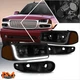 For 01-07 GMC Sierra/Yukon Denail Headlight W/LED DRL Smoked Housing Amber Side