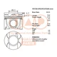 IAP QUALITY PARTS Complete Piston Series 100-17088 for TOYOTA-Standard