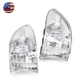 2PCS Corner Lights Parking Lamps Left＆Right White for BMW 7-Series E38 1999-2001