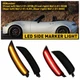 For 2016-2022 Mazda Miata MX-5 LED Side Marker Light lamp Smoked Lens Front/Rear