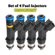 Set of 4 Genuine  Upgrade Fuel Injectors For 2008-2009-2010 Mazda 5 2.3L