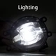 LED Fog Lights Lamps Clear For Toyota Tacoma 4Runner Tundra RAV4 2010 2012-2023