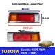 Pair Tail Lights Rear Lamp Fits Toyota Corolla KE70 TE71 DX Sedan 79-81 88eb