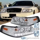 Fits 1998-2011 Ford Crown Victoria LED Strip Projector Headlights Left+Right