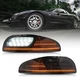 Sequential Smoked LED Front Turn Signal Light Corner For 97-04 Chevy Corvette C5