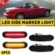 Smoke Front Rear LED Side Marker Light For 1990-2005 Mazda Miata MX-5