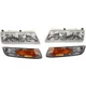 Headlight Kit LH RH For 95-97 Mercury Grand Marquis Incl. Corner w/ Marker Lamp