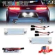 White CAN-bus LED License Plate Lights Assy For 14-up Chevy Camaro, 13-15 Malibu