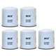 WIX Set of 5 Engine Oil Filters Spin-On For Chevy G30 Peugeot 304 404 504 505