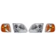 Headlight Kit For 2001-03 Ford F-150 XL XLT Lariat H-Davison Left and Right 4Pc