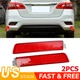 Bumper Reflector Set Fits 2013-2018 Nissan Sentra Rear Left & Right 2PCS