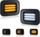 Sequential Amber Turn Signal Side Marker Lights White for Hummer H2 2003-2009
