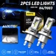 AUXITO 9003 H4 LED Headlight Bulbs Conversion Kit Hi-Beam 6500K White No Error