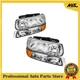 2PCS Headlights Assembly For Chevy Silverado 1500 2500 1999-2002 Chrome Housing