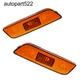 For Volvo S80 1999-2006 Pair Front Bumper Reflector Side Maker Light Amber