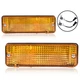 Turn Signal Light Fit For 84-88 Toyota Pickup Plastic Lens Left & Right Set of 2