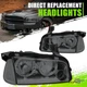 Factory Style Halogen Headlight for Dodge Charge 06-10 Smoked Housing Clear Side