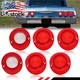 6PCS Red Rear Tail Light Lens & Backup Lamp Lenses For 1964 Chevy Impala