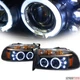 Fits 1997+ Dakota/Durango Black Housing LED Halo Projector Headlights Signal Amb Fits 1997+ Dakota/Durango Black Housing LED Halo Projector Headlights Signal Amb