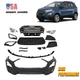 Front Bumper Cover & Grille Kit w/ Fog Light For 2018-2022 Ford Ecosport