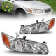 Headlights + Corner Turn Signal Lights For 2000-2001 Toyota Camry Pair Headlamps